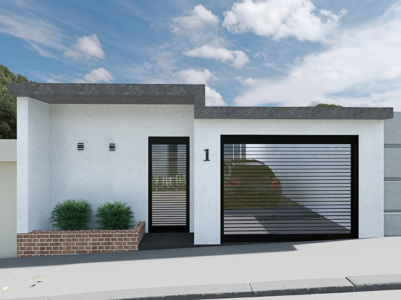 Casa de padrão médio projetada pela Militão Engenharia, 80 m²